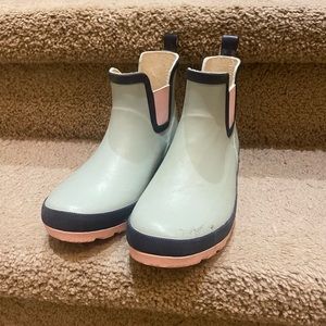 Garden / rain boots - mint blue and pink